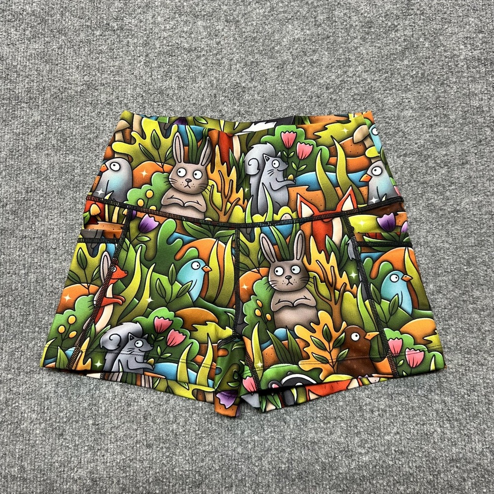 Constantly Varied Gear Shorts Womens XS Animal Forest Compression 3 Inseam
